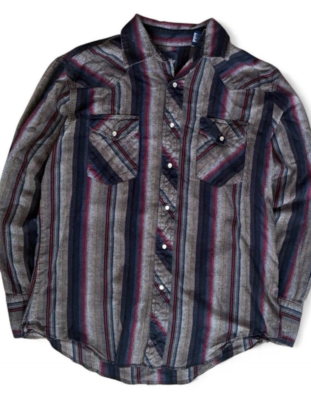 Men's multicolored wrangler cotton Striped Button-Up Shirt